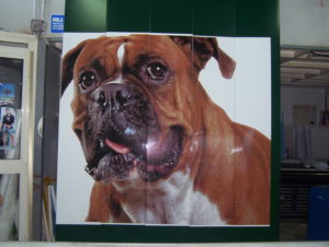 Stampa digitale su doghe in alluminio