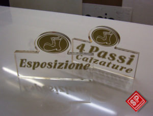 Logo sagomato in plexiglass 2 cm
