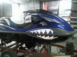 Decorazione moto d’acqua