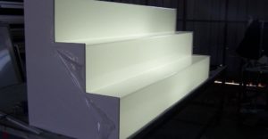 Scaffale per Bar in plexiglass retroilluminato