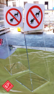 Espositore – divieto in plexiglas