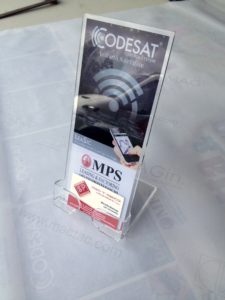 Espositore da banco portabigliettini da visita