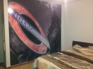 Decorazione con stampa digitale su parete